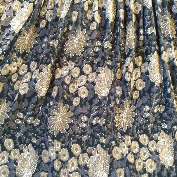 Free People Boho Tunic Black Tan Floral Peasant Top XS Square Neck Crochet Dress - Picture 13 of 16